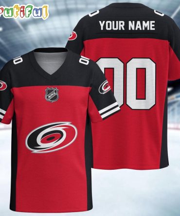 Nhl Carolina Hurricanes Hockey Team Personalized Football Jersey