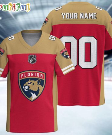 Nhl Florida Panthers Hockey Team Personalized Football Jersey