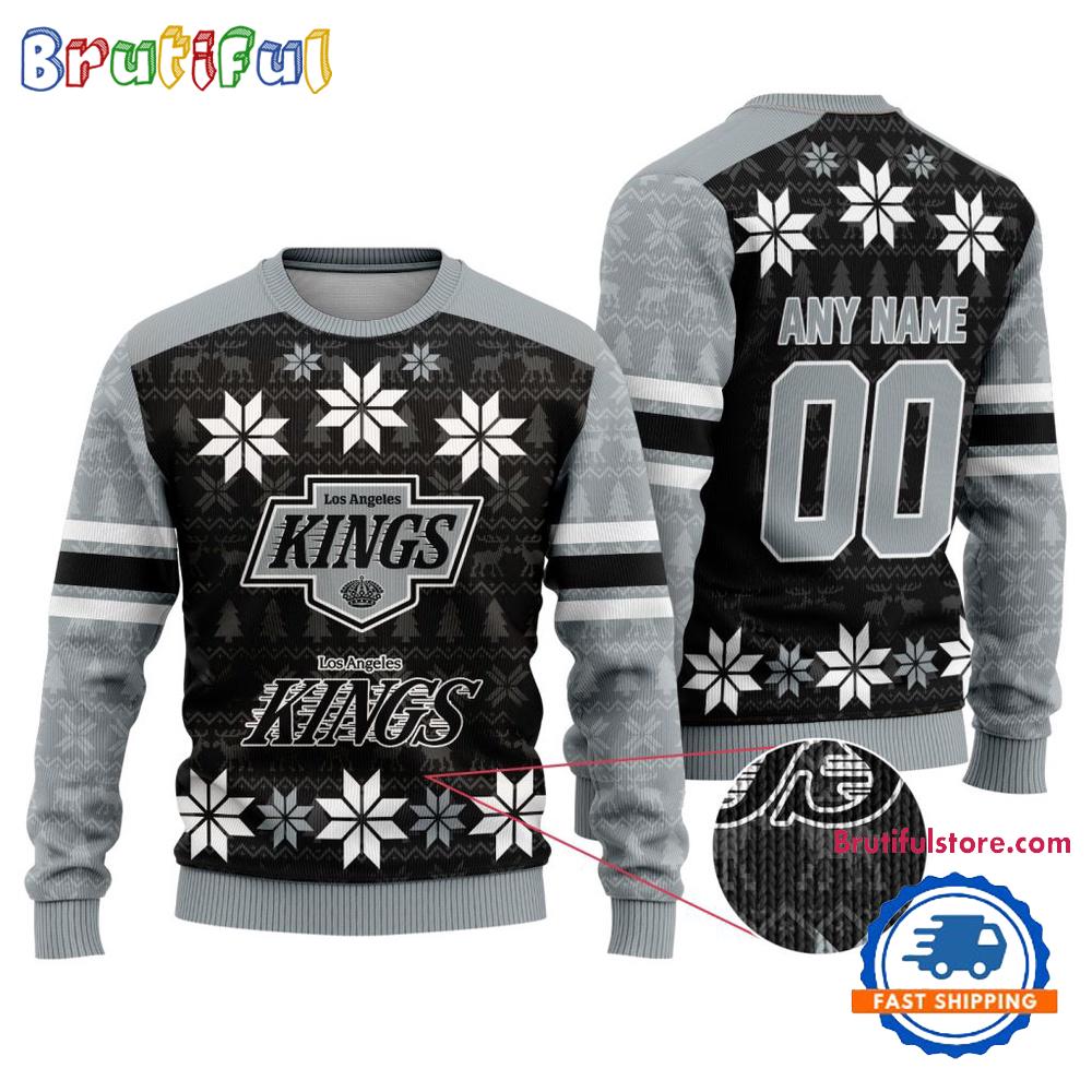 Nhl Los Angeles Kings Hockey Snow Christmas Ugly Sweater
