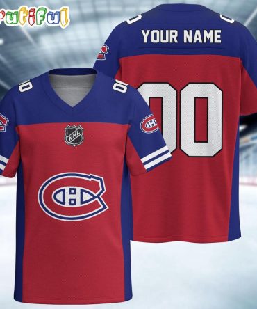 Nhl Montreal Canadiens Hockey Team Personalized Football Jersey