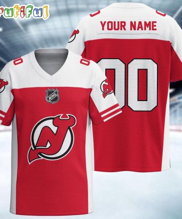 Nhl New Jersey Devils Hockey Team Personalized Football Jersey