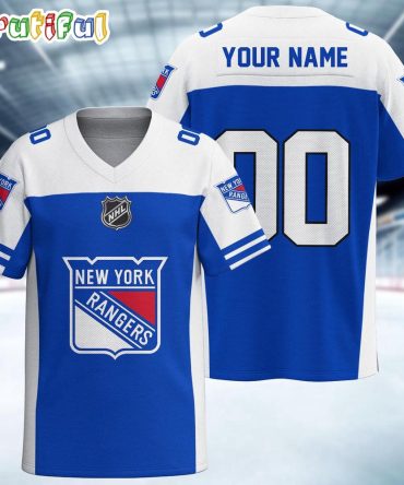 Nhl New York Rangers Hockey Team Personalized Football Jersey