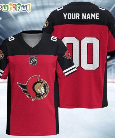 Nhl Ottawa Senators Hockey Team Personalized Football Jersey