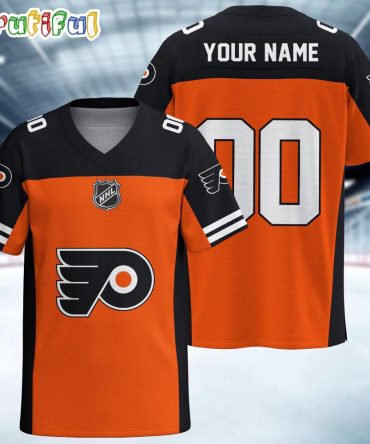 Nhl Philadelphia Flyers Hockey Team Personalized Football Jersey