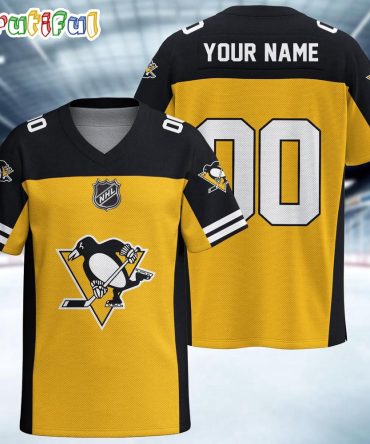 Nhl Pittsburgh Penguins Hockey Team Personalized Football Jersey