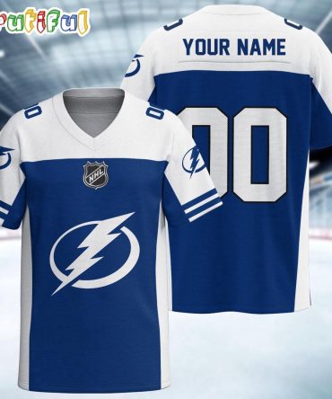 Nhl Tampa Bay Lightning Hockey Team Personalized Football Jersey