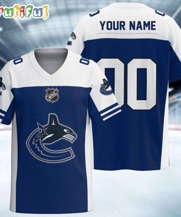 Nhl Vancouver Canucks Hockey Team Personalized Football Jersey