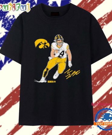Nice Iowa Football Sam Laporta Superstar Pose 2025 T Shirt