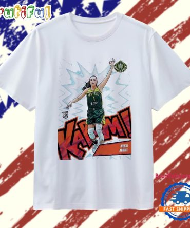Nika Muhl Kaboom Seattle Storm Player Caricature T Shirt