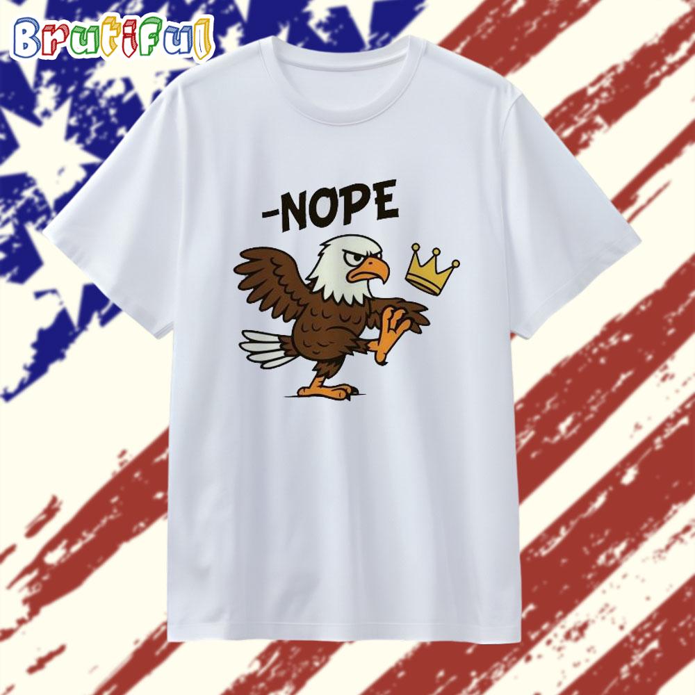 No Kings In America Bald Eagle T Shirt