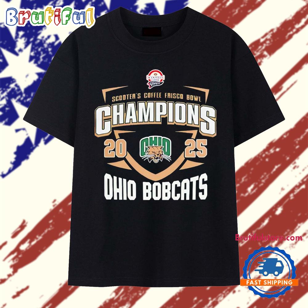 Ohio Bobcats Scooter’S Coffee Frisco Bowl Champion 2025 Classic T Shirt