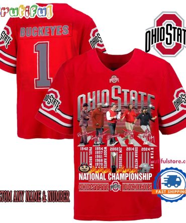 Ohio State Buckeyes 2025 National Championship Limited Edition Football Jersey