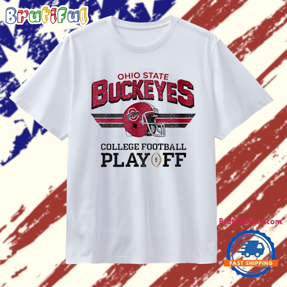 Ohio State Buckeyes 2025-26 College Football Playoff Helmet T Shirt