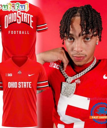 Ohio State Buckeyes New Scarlet Uniform 2025 Football Jersey