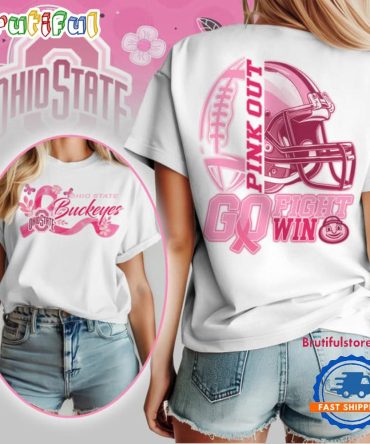 Ohio State Buckeyes Tackle Breast Cancer Unisex T Shirt