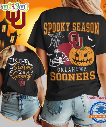 Oklahoma Sooners 2025 Ncaa Halloween Spooky Season Vintage T Shirt