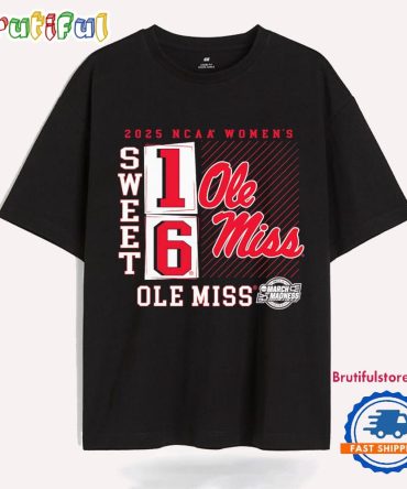 Ole Miss Rebels 2025 March Madness Sweet 16 No Look Pass T Shirt