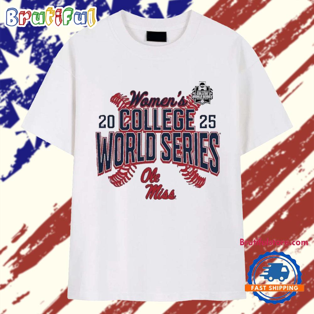 Ole Miss Rebels 2025 Ncaa Softball Women’S College World Series Cut Off T Shirt