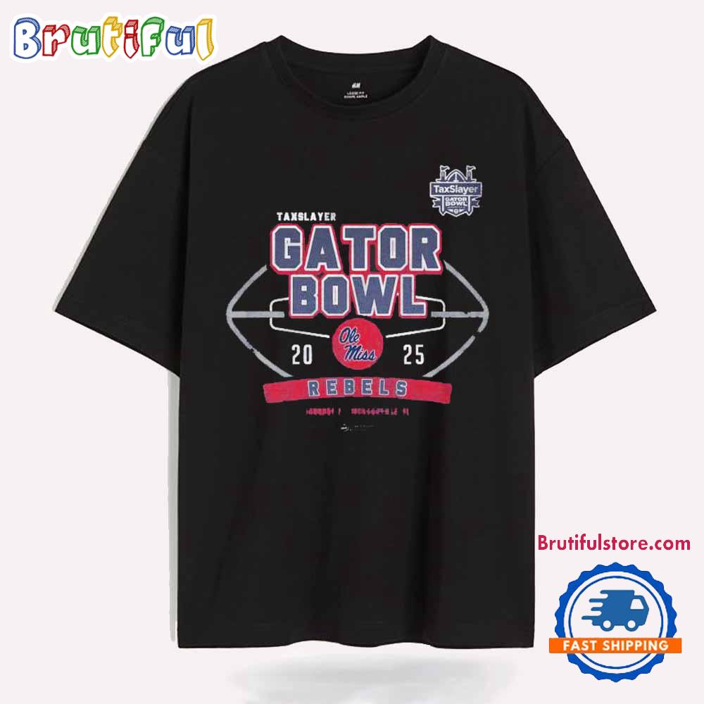 Ole Miss Rebels Taxslayer Gator Bowl January 2 2025 Rebels T Shirt