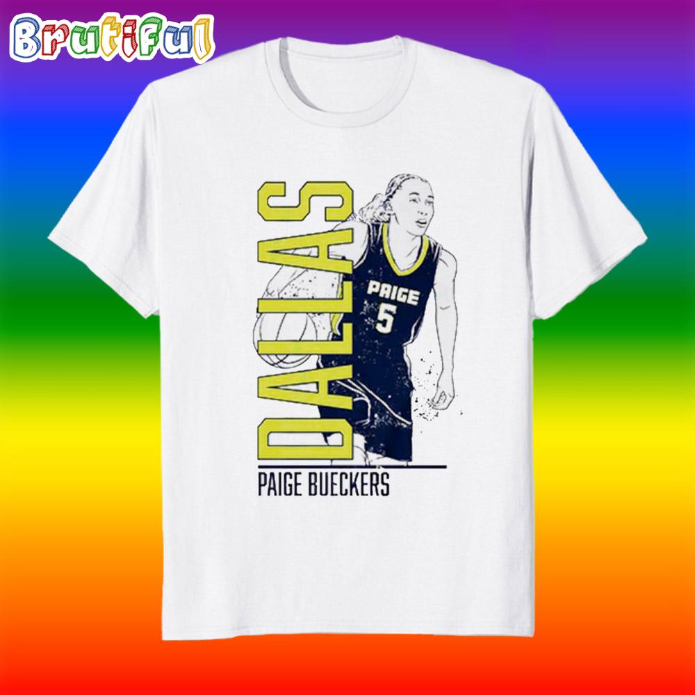 Paige Bueckers Dallas Wings Vertical Layer T Shirt