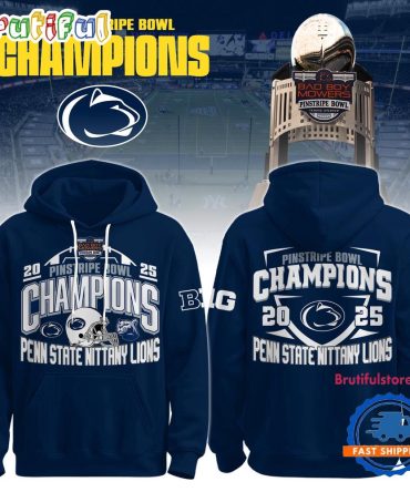 Penn State Nittany Lions 2025 Pinstripe Bowl Champions Limited Edition Hoodie