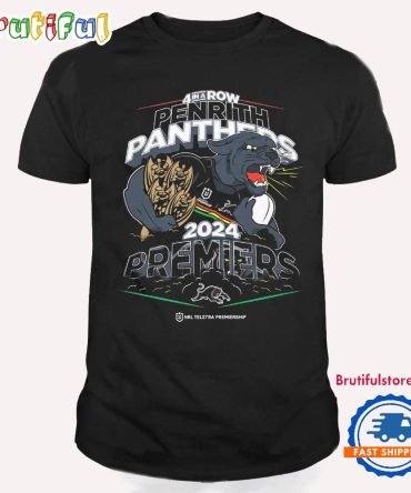 Penrith Panthers 4 In A Row Nrl Champions 2024 Premiers Unisex T Shirt