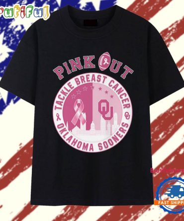 Pink Out Tackle Breast Cancer Oklahoma Sooners 2025 Vintage T Shirt