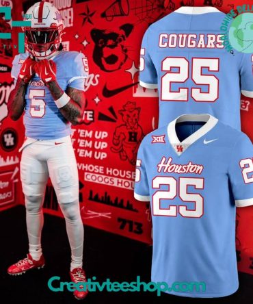 Houston Cougars Special New 2025 Season Football Jersey - Blue