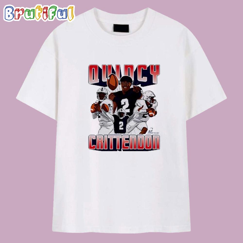 Quincy Crittendon Samford Football Caricature T Shirt