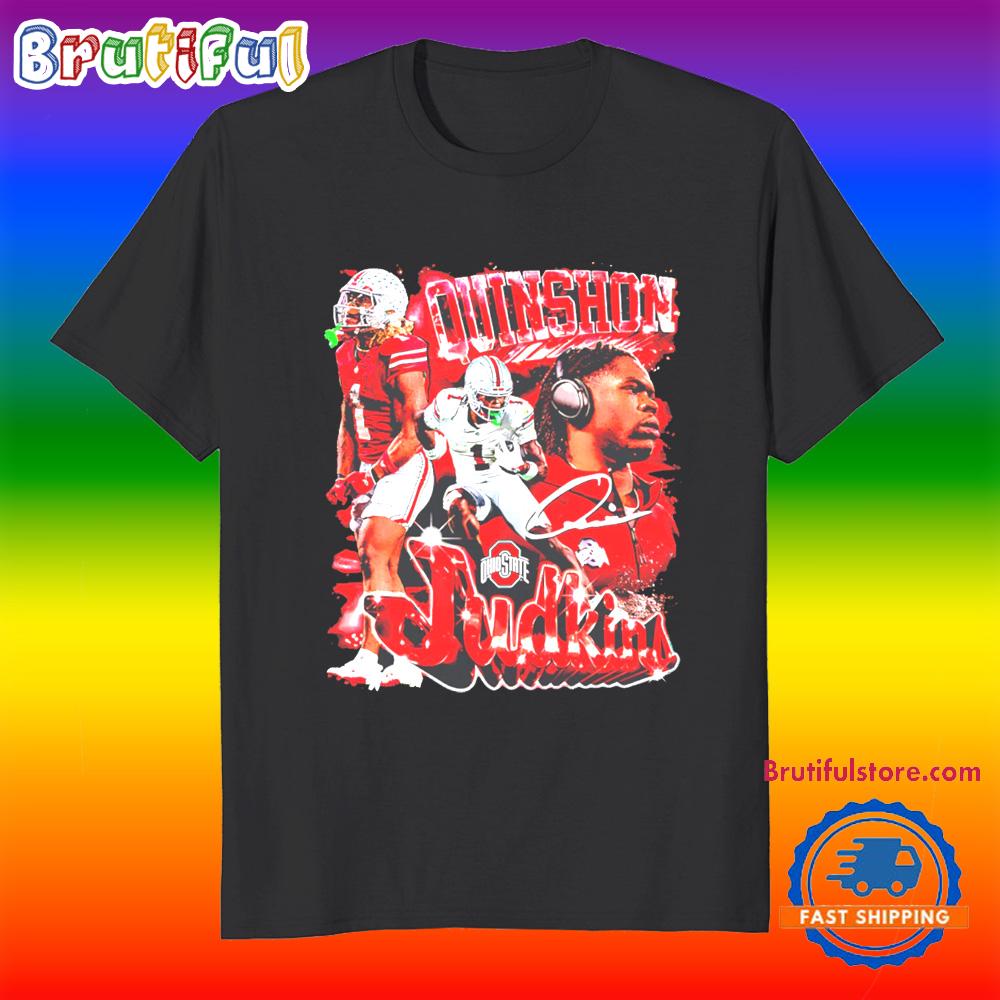 Quinshon Judkins Ohio State Buckeyes Vintage T Shirt