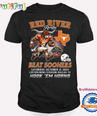 Red River Beat Texas Longhorns October 12 2024 Cotton Bowl Stadium T Shirt