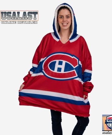 New Montreal Canadiens Nhl Blanket Hoodie Hooded Blanket