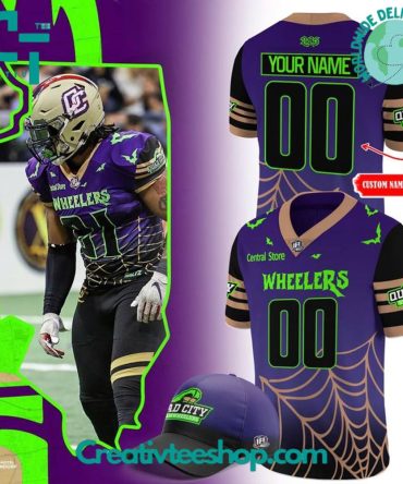 Quad City Steamwheelers Halloween Design Personalized Football Jersey
