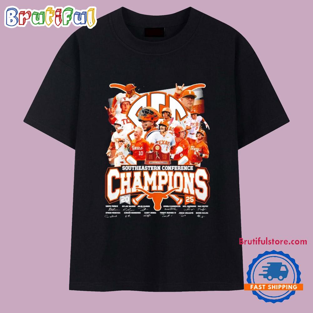 Southeastern Conference Champions 2025 Texas Longhorns T Shirt