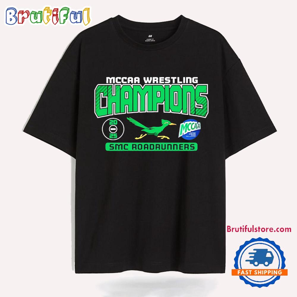 Southwestern Michigan College Men’S Wrestling 2025 Mccaa Champions T Shirt