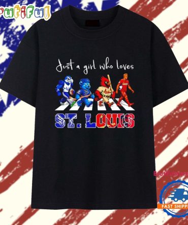 St. Louis Team Just A Girl Who Loves Abbey Road T Shirt