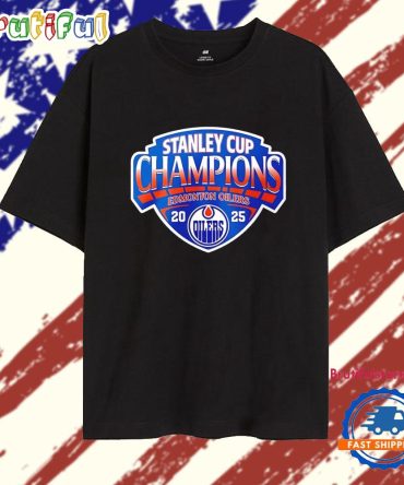 Stanley Cup Champions Edmonton Oilers 2025 Logo T Shirt