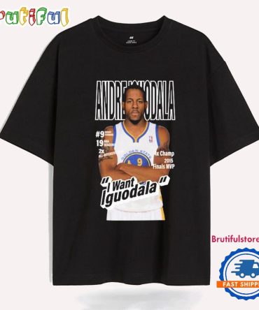 Stephen Curry Wearing Andre Iguodala I Want Iguodala 4X Champ 2015 Finals Mvp T Shirt