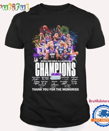 Stockton Kings 2024-25 Nba G League Champions Thank You Signature T Shirt