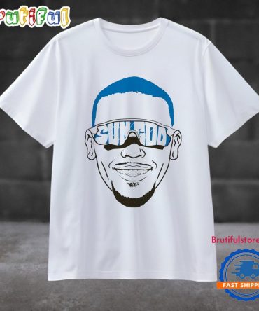 Sun God Amon Ra St Brown Big Face T Shirt