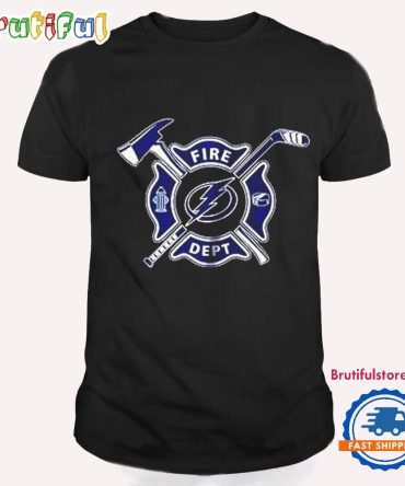 Tampa Bay Lightning Firefighter Fire Dept T Shirt