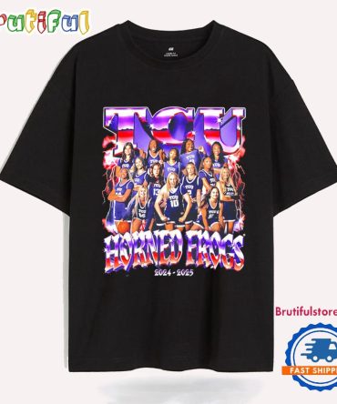 Tcu Horned Frogs Women’S Basketball 2024 2025 Team Collage T Shirt