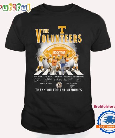 Tennessee Volunteers 1891-2024 Thank You For The Memories New T Shirt