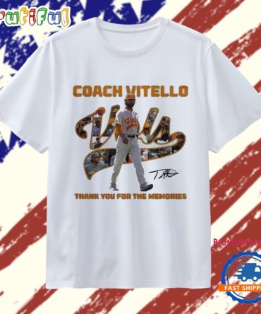 Tennessee Volunteers Coach Vitello Thank You For The Memories T Shirt