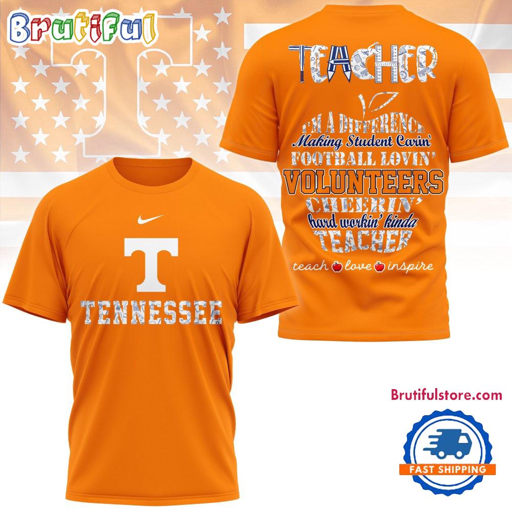 Tennessee Volunteers Teacher Teach Love Inspire All Over Print Shirt