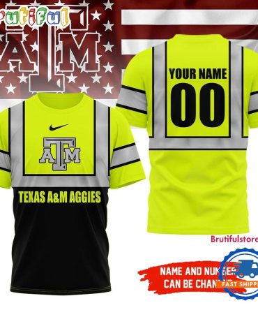 Texas A&M Aggies Ncaa Hi Vis Safety Unisex 3D Shirt