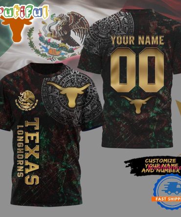 Texas Longhorns Mexican Heritage New Unisex 3D Shirt