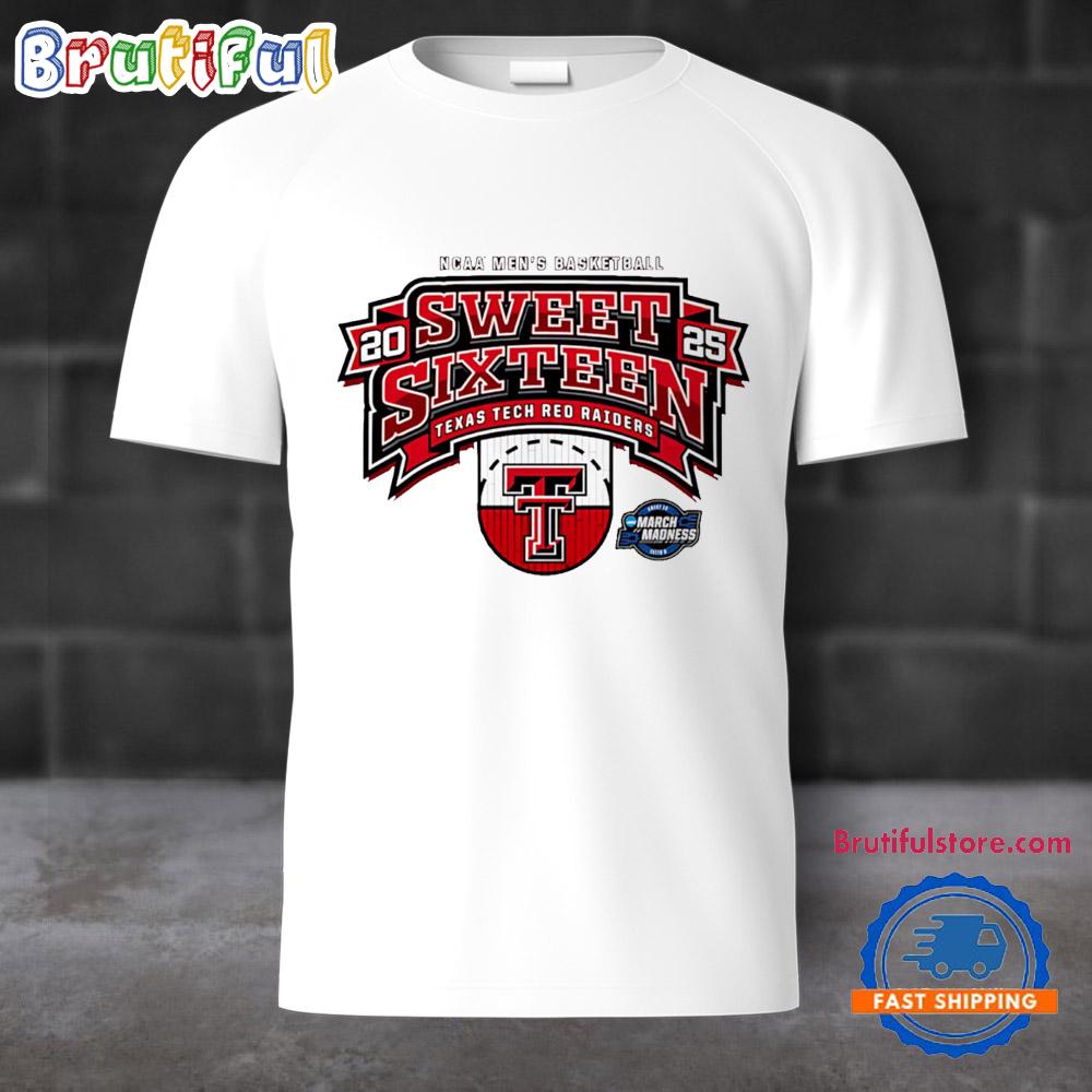 Texas Tech Basketball Sweet 16 Half Court 2025 T Shirt