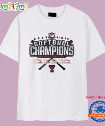 Texas Tech Red Raiders 2025 Big 12 Softball Champions T Shirt