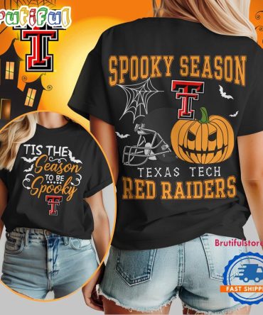 Texas Tech Red Raiders 2025 Ncaa Halloween Spooky Season Vintage T Shirt